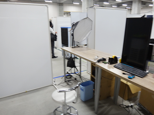 商品情報を入力する画面には作業の経過時間が表示される